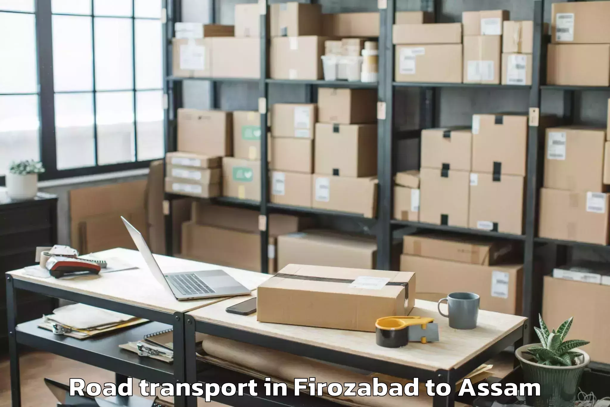 Book Your Firozabad to Dhakuakhana Pt Road Transport Today